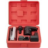 HTOMT 5PCS Oxygen Sensor Socket Removal Tool Wrench and Thread Chaser Set O2 Oxygen Sensor Socket Set Automotive Oxygen Sensor Removers for Removing and Install Oxygen Sensors Hex Vacuum Switches
