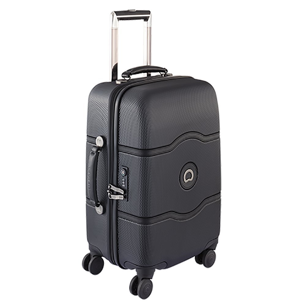 Buy Delsey Chatelet Hard Polycarbonate 55 Cm Black Cabin Hard Suitcase at Amazon.in