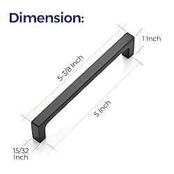 Ravinte 10 Pack 5 inch Hole Centers Matte Black