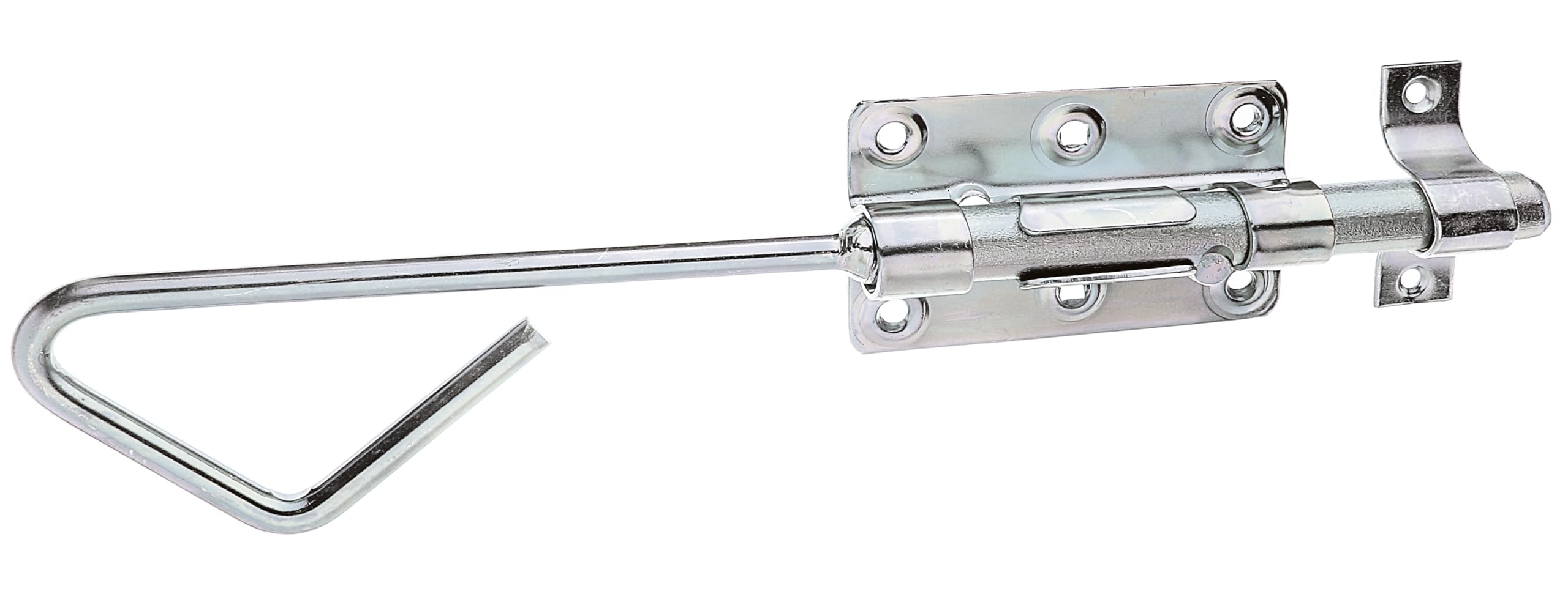 Alberts 129149 Bolt Lock Bolt with Attached Loop Galvanised Thick Layer Passivated Plate 100 x 60 mm Bolt Diameter 16 x 320 mm