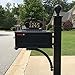 Williamsburg Estate Mailbox System (Estate Post - Black)
