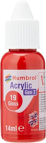 Humbrol No.19 Red Gloss Acrylic Paint 14ml DB0019