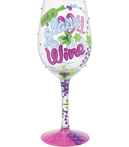 Verre à Vin Lolita "Love You All The Time" - Édition The Wine Collection - Rose (neuf)