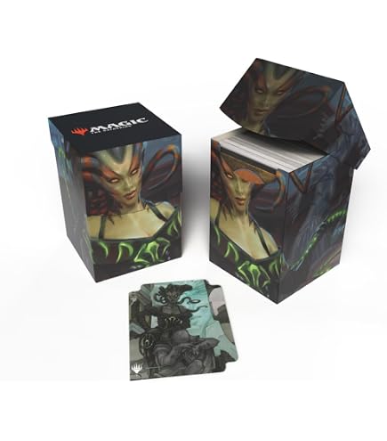 Outlaws of Thunder Junction Vraska, the Silencer Key Art 100+ Deck BoxÂ® for Magic: The Gathering | Ultra PRO International