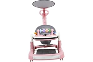 SHOWERORO Adjustable Speed Multifunctional Walker with Wheels for Boys and Walking Aid Preventing