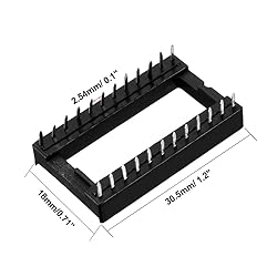 uxcell 25pcs DIP IC Chip Socket Adaptor 2.54mm