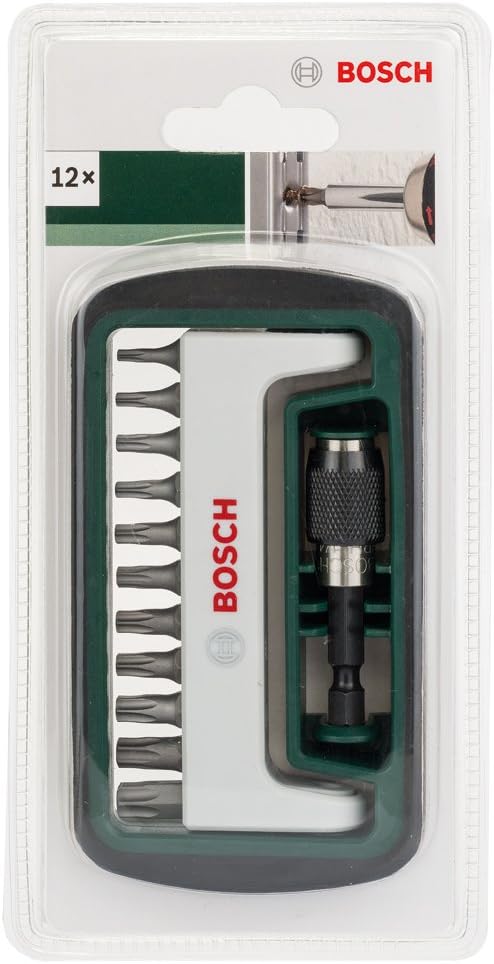Bosch 2609256D23 11 Piece + 1 Set of Compact Screwdriver Bits T8/T10/T15 (2X)/T20 (2X)/T25 (2X)/T27/T30/T40/1 Universal Bit Holder Magnetic - Image 3