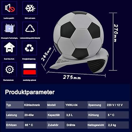 SOVOV - Nevera eléctrica 12 V/220 – 240 V para Coche (3,5 L) Mini ...