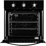 SIA FSO59BL Built-in Single Electric Fan Oven and Grill 59L Black view 3