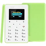 MobSpy M5 Card Phone Mini Card-Sized GSM Mobile Phone Ultra Thin Feather Light Cell Phone with Bluetooth, Camera, FM & Low Radiation Technology - Green (Assorted)