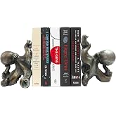 Ebros Nautical Coastal Sea Monster Octopus Bookends Set Statue in Faded Bronze Antique Finish 6.25" H Mythical Sea Giant Cthulhu Kraken Decorative Office Study-Room Library Desktop Decor Figurines
