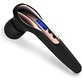 VoryiSaya Upgraded LCD Display Personal Handheld Vibrating Massager-19 Mode 4 Speed Cordless Portable Massage Wand for Full Body Deep Tissue Massage to Relieve Fatigue and Pain. (Black)