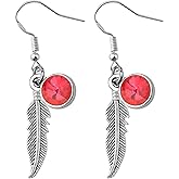 MAOFAED Anime Earring for Women, Anime Lover Gift, Manga Jewelry, Manga Lover Gifts (featherEarring)