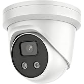 DS-2CD2386G2-IU 4K Turret PoE IP Camera 2.8MM Lens Microphone Ⲏіkconnect | 8MP Acusense DarkFighter WDR IP67 H.265+ Built-in Microphone for Real-time Audio Security,