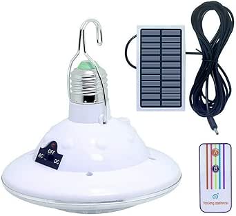 Lámparas solares de emergencia, leds con control remoto, panel solar