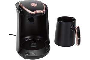 OVAQUIXI Turkish Coffee Maker, Portable Automatic Coffee Pot with Consistent Hot for Home Office Travel Camping (US Plug 110V