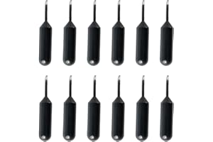 SIKTORRWD 12 Pcs Ink Refills for Identity Theft Protection Roller Stamps, Protect ID Stamp Roller Ink Refill Replacement Confidential Roller Stamp Refill Ink to Cover Personal Mail Address Information, Black