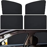 Tallew 4 Pieces Privacy Car Window Sun Shades Magnetic Blackout Car Window Covers Car Curtains Car Window Sun Shades Covers A