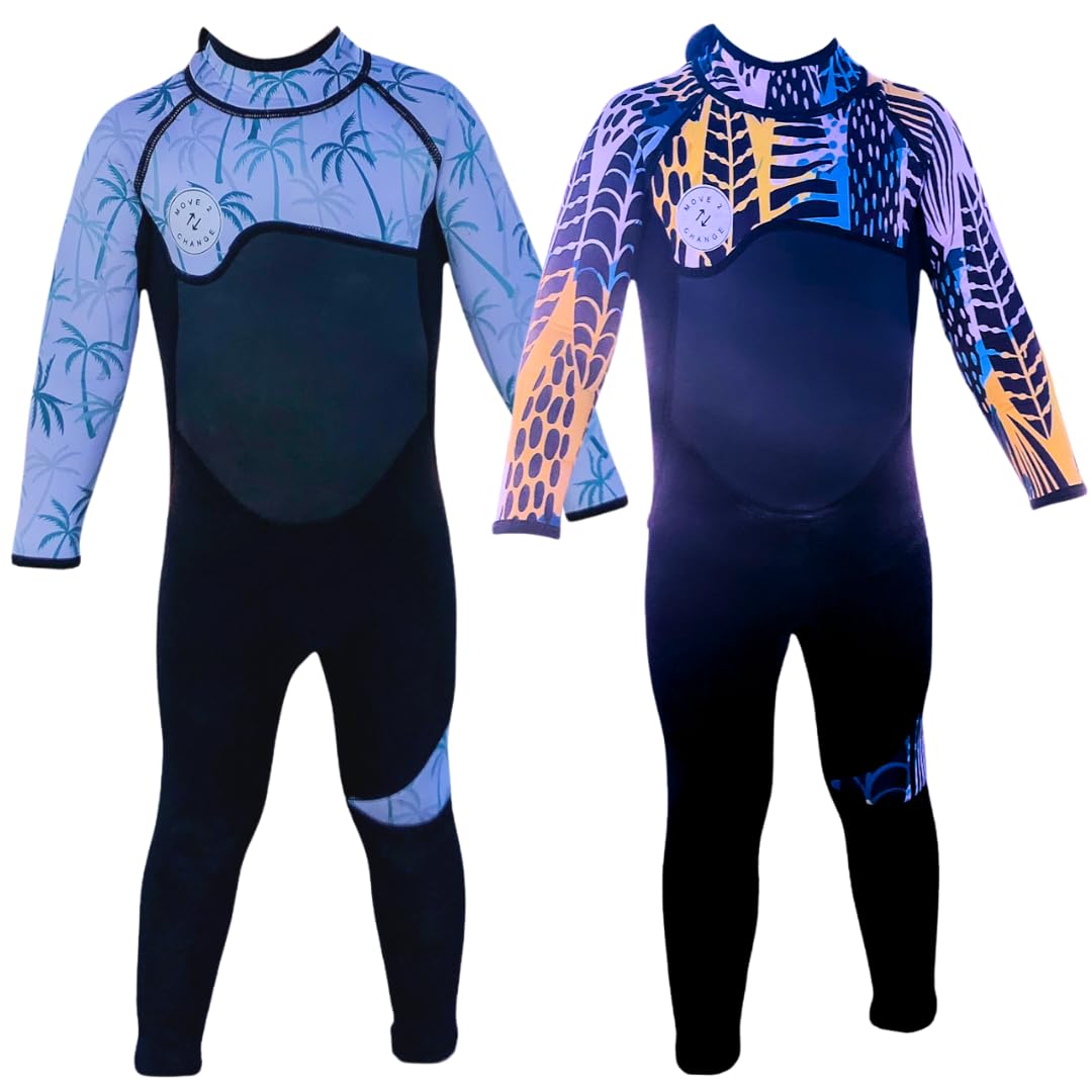 Photo 1 of Move 2 Change Full Length Wetsuit Kids 3mm Neoprene Suit, Full Body Toddler Wetsuit, Kids Wetsuit for Boys & Girls. Swim, Surf, Play. Sun Safe Thermal Baby Swimsuit Boy, Baby Wetsuit, Kids Wetsuits
