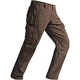 SPOSULEI Mens Tactical Pants Ripstop Cargo Work Pants with 9 Pockets Water Resistant Breathable Hiking Construction Pants