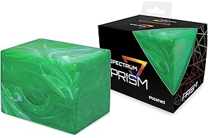 BCW Spectrum Prism Deck Case - Jade Green - 1 Pack | Secure Snap Closure Card Deck Case | Fits 100 Double-Sleeved Cards | Trading Card Deck Storage Ideal for MTG, Pokemon, and More