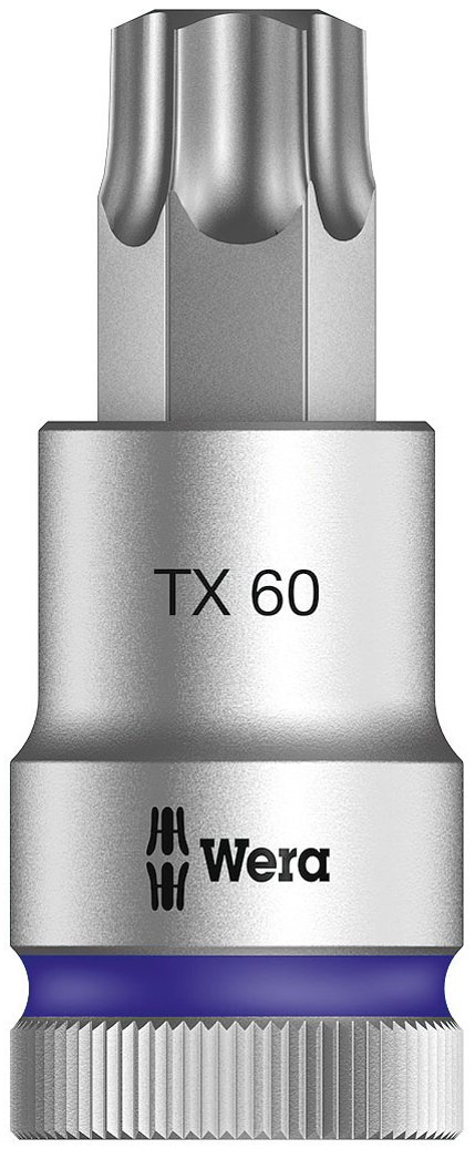 Wera 05003838001 8767 TX60 x 60 mm 1/2-Inch Drive C HF Zyklop Torx Socket with Fastener Holding Function