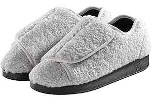 SILVERT'S ADAPTIVE CLOTHING & FOOTWEAR Silverts Diabetic Slippers for Women | Extra-Wide Non-Slip Comfortable Shoes for Elderly, Swelling, Sensitive Feet