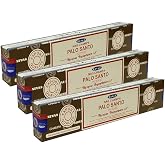Satya Nag Champa Palo Santo Incense Sticks 15gmx3 Pack (45 GMS)