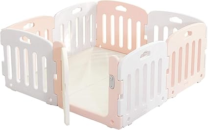 Amazon Alzip Mat ベビーサークル ベビーゲート 赤ちゃん 子供用 室内遊具 プレイヤード Newピンク Sq 140 140 65cm ベビーサークル プレイヤード ベビー マタニティ 通販