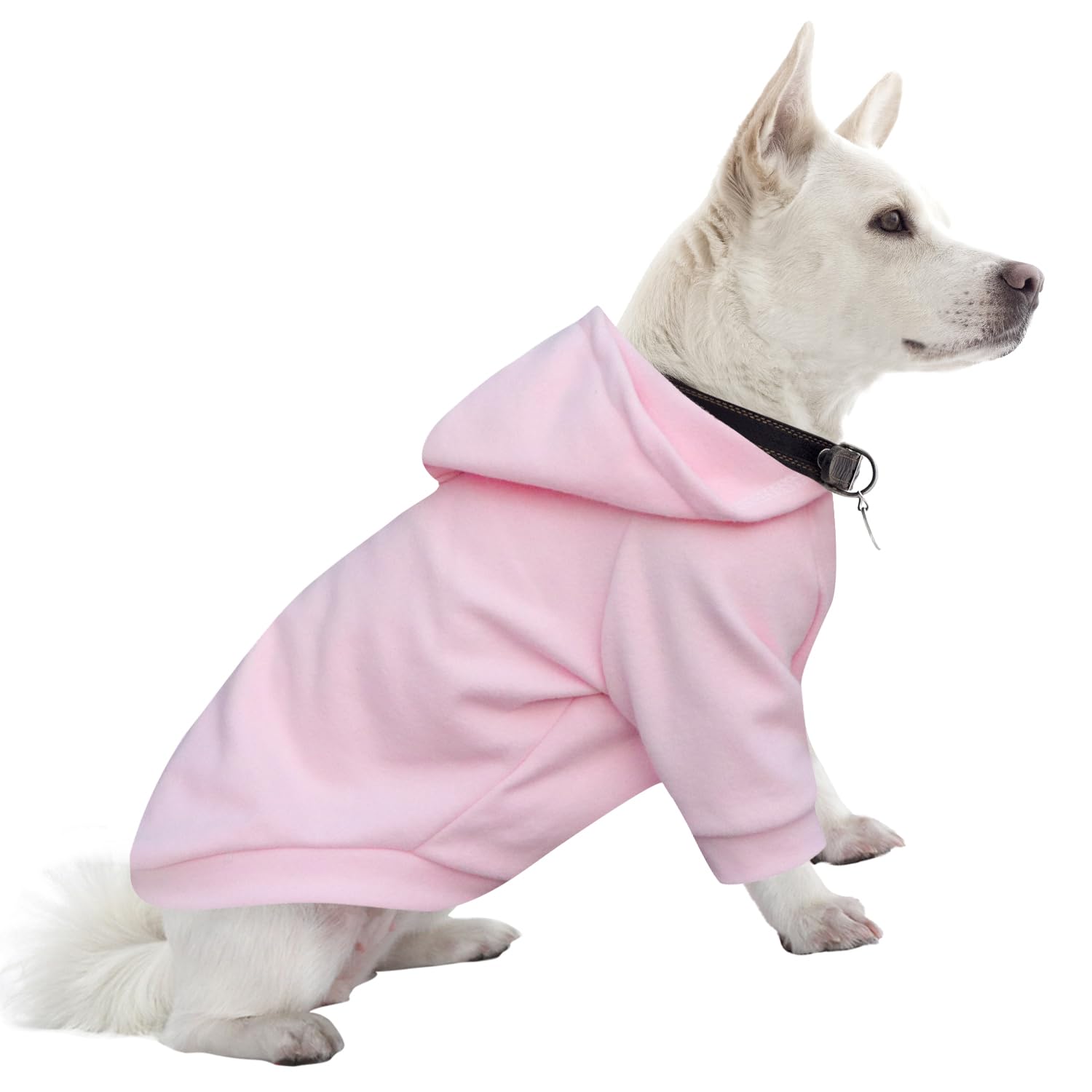 HuaLiSiJi Dog Hoodie Dog Sweatshirt Warm and Lightweight, With a Soft Texture, Elasticity Easy to Wear and Bright Colors (Pink, XL)