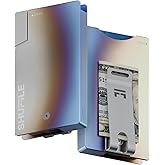 Shuffle Wallet for Men - Innovative Deck-of-Cards Opening Mechanism Wallet with RFID Blocking, Ultim Slim Modular Design to Holds 6 Cards, Sleek Money Clip & Titanium Men Wallet (Burnt Titanium)
