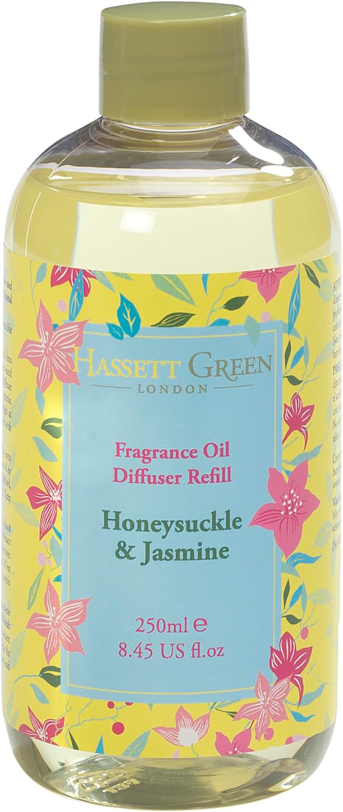 Hassett Green London Honeysuckle & Jasmine Fragrance Oil Refill 250ml