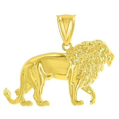 14k Yellow Gold Lion Charm Leo Zodiac Sign Charm #zodiac #sign #pendants #gold 14k Yellow Gold Lion Charm Leo Zodiac Sign Charm