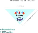 SUOXU Dog Birthday Bandana Hat Set Cotton Triangle Scarf Small Medium Dogs view 4