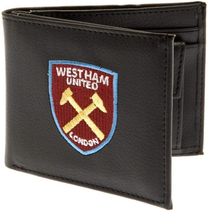 West Ham United F.C. Embroidered Leather Wallet 7000, Multicoloured, Approx 11cm x 9cm - Image 4