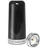 Anina 3DB Gain GMRS Antenna NMO Mount, Dual-Band UHF VHF 136-174MHz 400-470MHz, 3.5” Antenna NMO Connection for Midland Car T