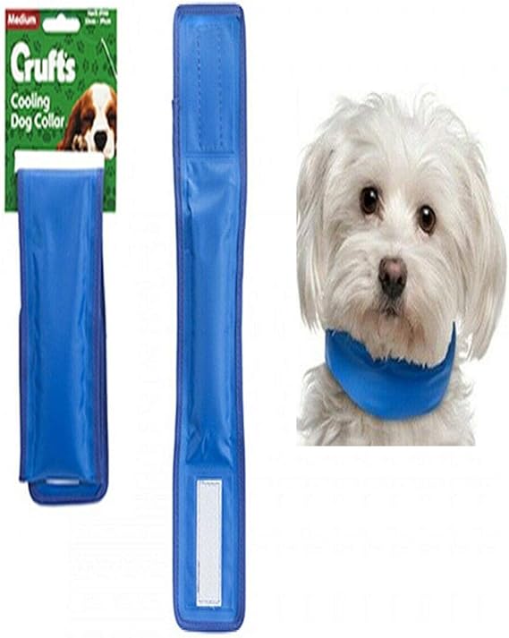 Crufts Self cooling gel collar pet dog cat heat relief summer collar