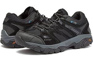 HI-TEC Ravus WP Low Waterproof Hiking Shoes for Men, Lightweight Breathable Outdoor Trekking and Trail Shoes, Sizes 7 to 15, Medium and Extra Wide Mens Hiking Shoes