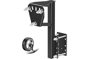 JOROAMP Spare Tire Mount for Utility Trailer Accessories, 3-Nut Design Spare Tire Carrier for Withstands 180 Lbs, Fits Most 4, 5 & 6 Lugs Wheels, Hold 4″,4.25" 4.5″, 4.75″,5.0",5.32" and 5.5″Bolt Patterns