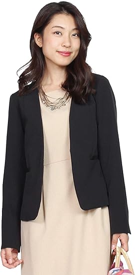 くしゃくしゃ ピボット 未亡人 襟 なし ジャケット Hisamichi Jp