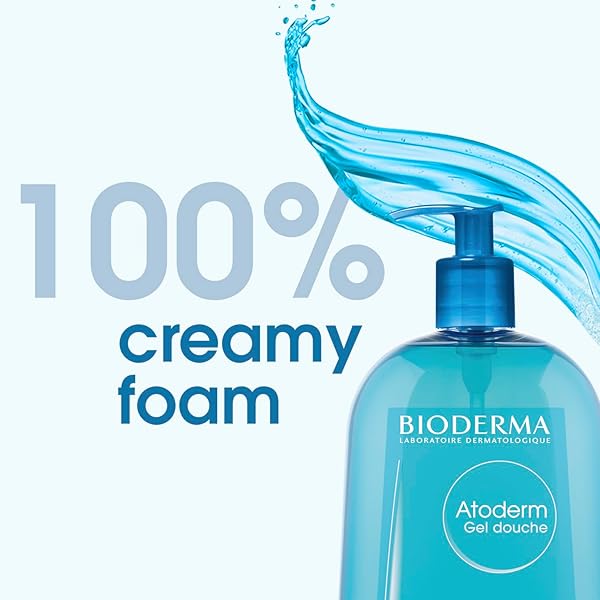 BIODERMA – ATODERM HYDRATING SHOWER GEL BODY WASH – MOISTURIZING FACE AND BODY CLEANSER FOR NORMAL TO DEHYDRATED SENSITIVE SKIN