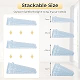 Alyvisun 4pk Rubber Door Stoppers Floor Anti-Skid Wedge Lock Retainer Stackable view 7