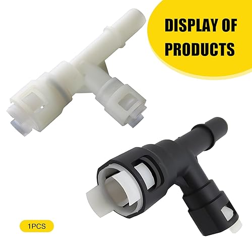 2 Pack Car Heater Inlet Hose Fitting, ABS T-Connector Three