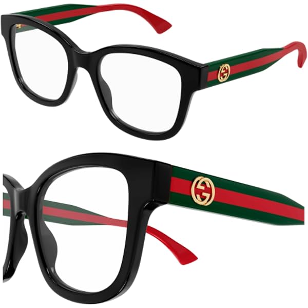 Amazon.com: Gucci GG1846O Squared Cat-Eye Shape GG Interlocking