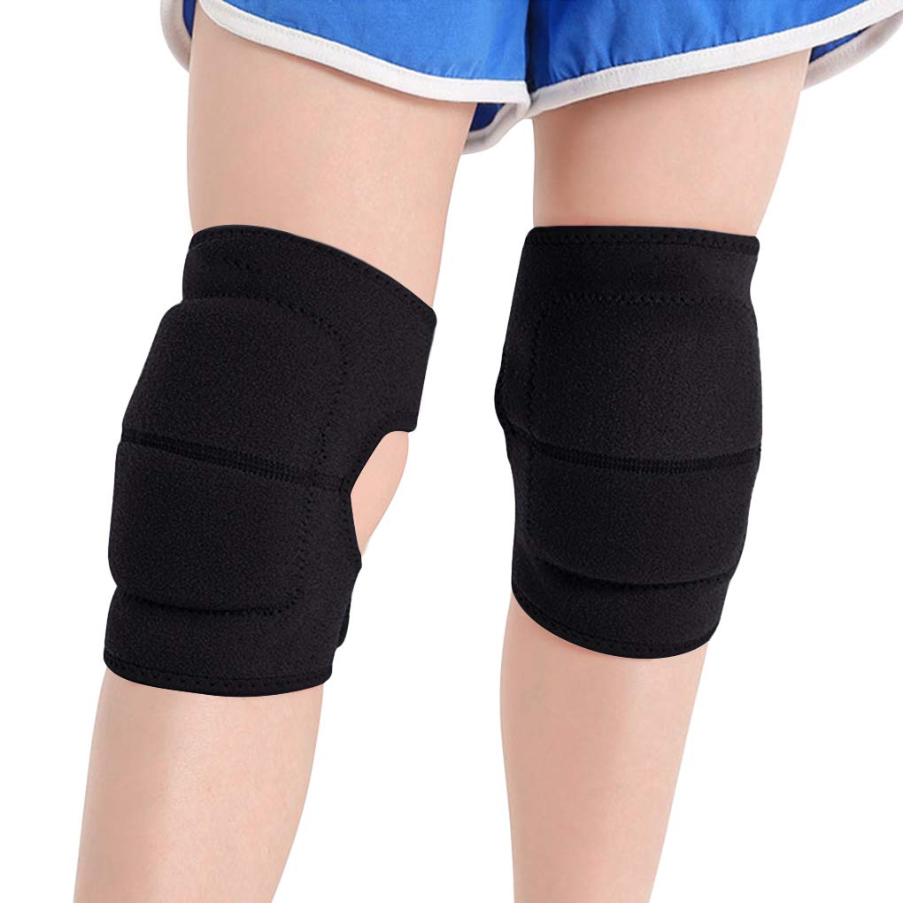YJZQ 1 Pair Kids Crushproof Knee Pad Sports Protective Gear Sponge Padded Kneepad Knee Brace Support Sleeve Warmer for Skateboard Roller BMX Cycling Skating Scooter Riding Free-injury, Cosy Warm 2-5Y