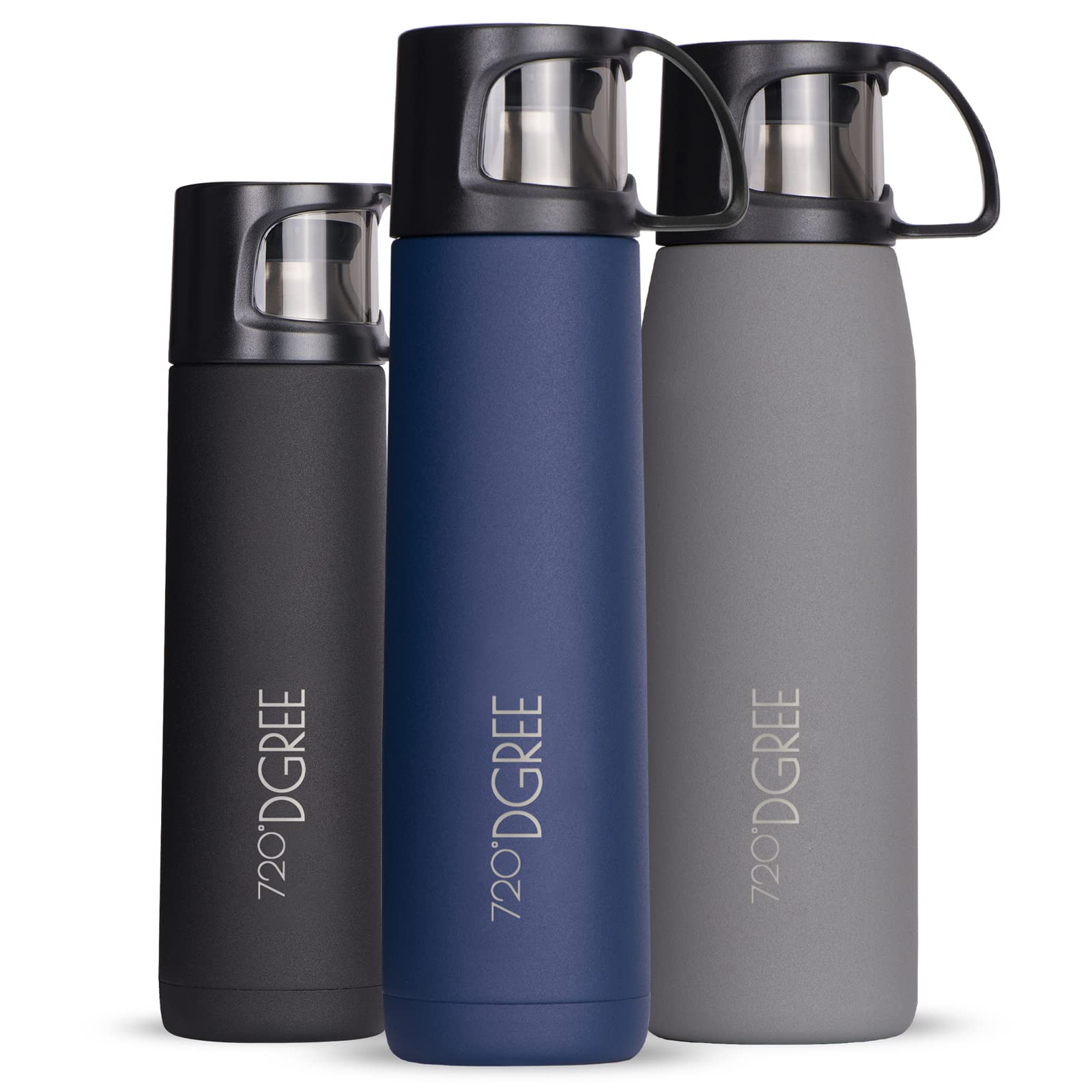 720°DGREE Thermo Flask “Follow“ - 450ml, 700ml, 1l - Your Lifestyle Stainless Steel Flask - Double-Walled, Vacuum Insulated Thermo Bottle with Cup - Enjoy Your Hot Bervages, Coffee, Tea Everywhere