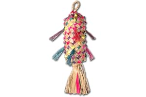 Planet Pleasures Spiked Pinata Natural Bird Toy, Medium/11