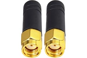ONELINKMORE FPV Small WiFi Antenna 2.4GHz Wireless Module Omni Directional Thumb Antenna mmdvm Network Router Antenna RP SMA Male TX RX Mini RHCP Racing Drone Antenna for Multicopter WiFi USB Adapter Pack of 2
