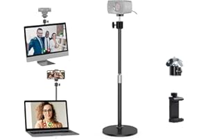 ACETAKEN Facecam Webcam Stand Desktop Tripod Holder Compatible with Elgato Facecam and Lights Black