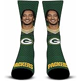 For Bare Feet NFL Youth Roster Player Crew Socks, Premium Boys & Girls Football Sock, Officially Licensed